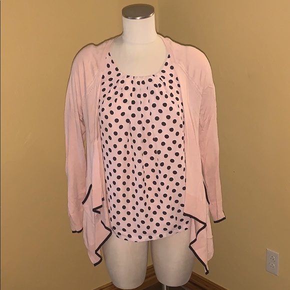 Elle Sweaters - 5/$25 Blush 2 pc sweater set-size M